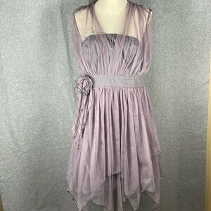 Ryu lavender V Neck  Flowy fairy dress NWT 211